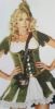 Adult Female Costumes to Hire - Olive green dress